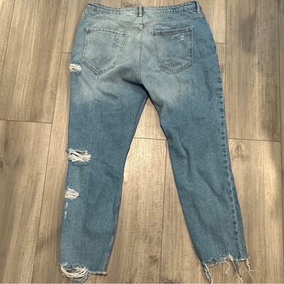 Tori Petite Distressed Mom Jeans - Picture 2 of 6